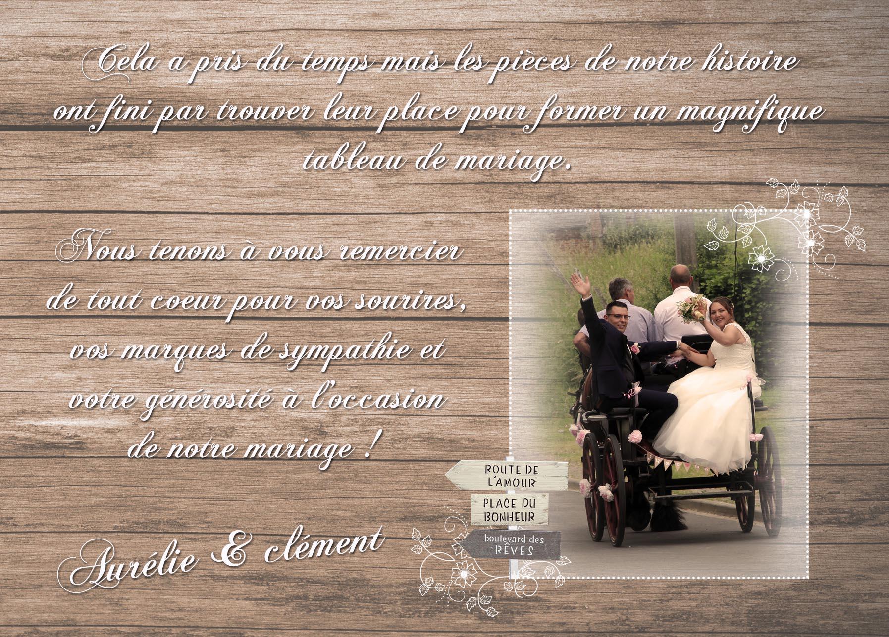 Remerciement sur mesure